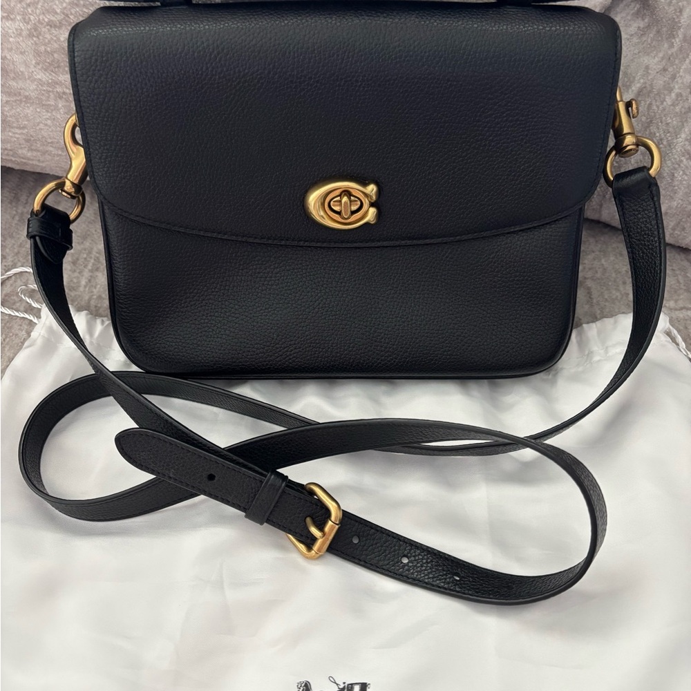 Coach - Cassie 26- Black Pebbled Leather